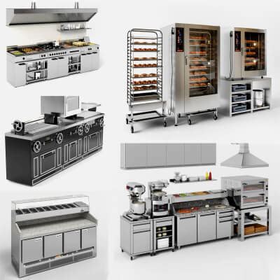 Commercial Kitchen Equipment - 3D Model by AlphaGroup