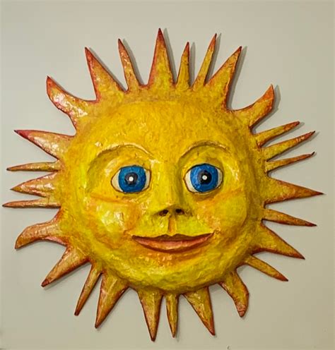 Celebration Sun - Paper mâché, in Papier mâché