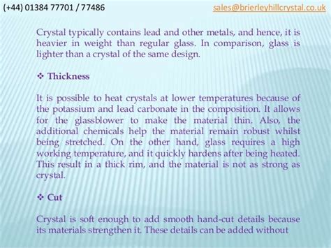 Crystal V/s glass: What’s the difference?