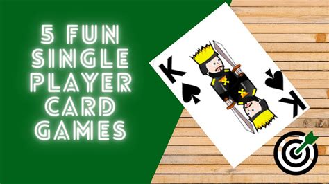 5 Fun Single Player Card Games | Card Games With One Deck ...