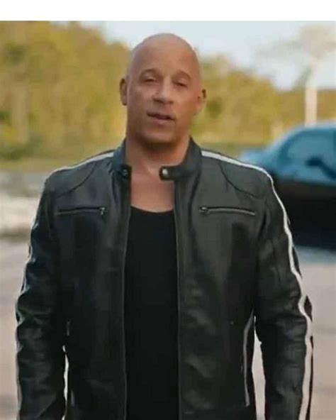 F9 Dominic Toretto Black Cafe Racer Leather Jacket | Vin Diesel