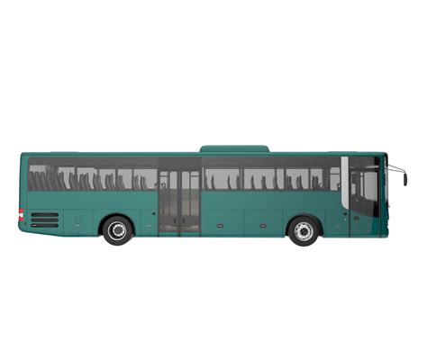 City bus isolated on transparent background. 3d rendering - illustration 19609217 PNG