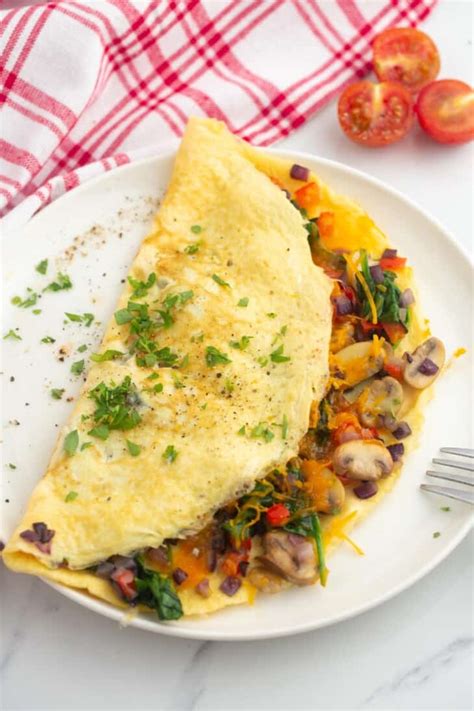 Easy Veggie Omelet - Little Sunny Kitchen