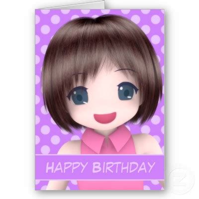 Birthday Greeting Cards: Anime Birthday Cards