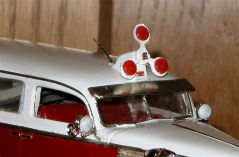 1:25 scale model resin fire truck Buckeye Roto-Ray beacon flush mount roof mount