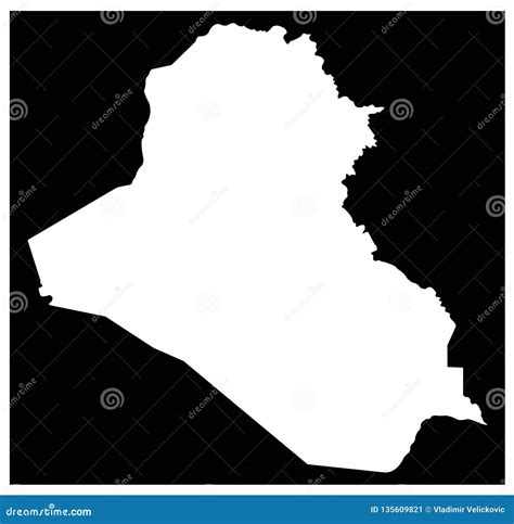 Iraq Map - Republic of Iraq, is a Country in Western Asia Stock Vector ...