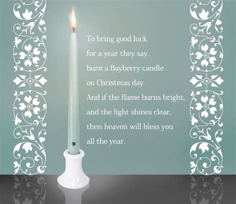 Bayberry Candle Poem Printable - Printable Word Searches