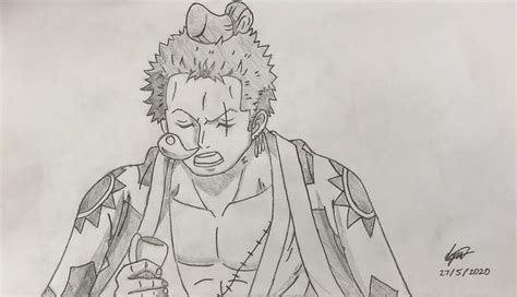 Wano Zoro is easily one of my favorite Zoro designs so decided to try and draw him today. How's ...