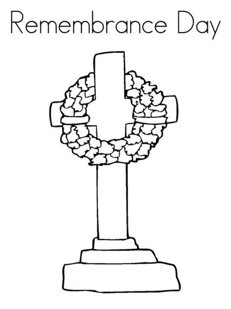 Remembrance Day Coloring Coloring Pages