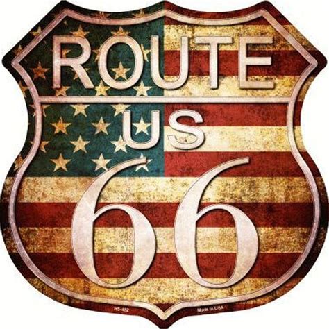 Route 66 American Vintage Metal 11" Highway Shield Sign HS-482 - Eicholtz Sports | Route 66 ...