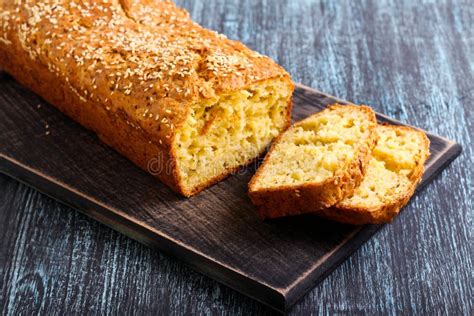 Savory bread loaf stock photo. Image of courgette, sesame - 61610632