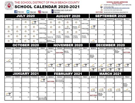 School Calendar – The Learning Academy at the Els Center