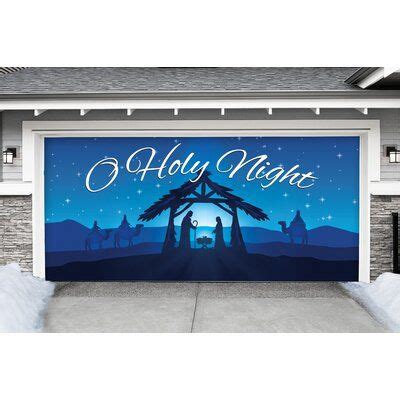 The Holiday Aisle® Nativity Scene O Holy Night Garage Door Mural ...