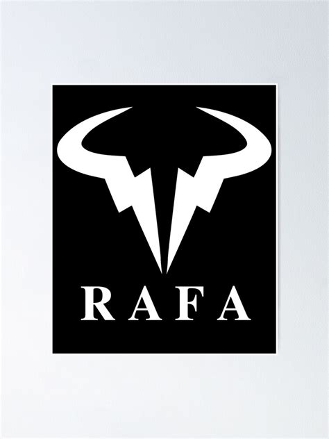 "Rafa. Rafael Rafa Nadal Raging Bull Logo on Black" Poster for Sale by ...