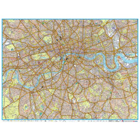 A-Z London Master Plan - Central by AZ Maps - The Map Shop