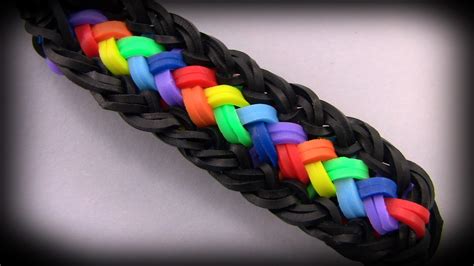 How To Make Rubber Band Bracelets Loom Rainbow Band Bracelet Triangle Easy Bracelets Rubber ...