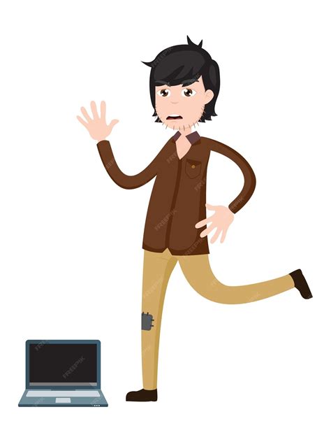 Premium Vector | Beggar cartoon 11