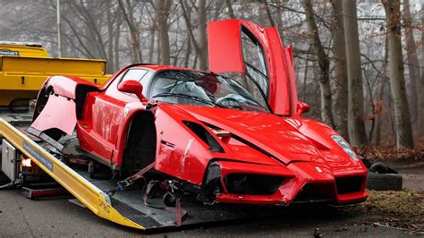 Ultra Rare Ferrari Enzo Crashes Into Tree In The Netherlands