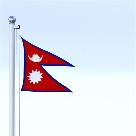 3D model Animated Nepal Flag VR / AR / low-poly animated | CGTrader