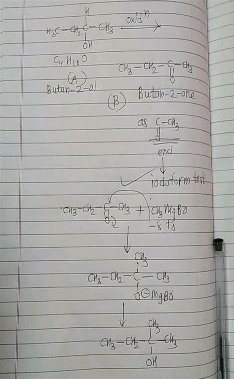 An organic compound A with molecular formula C7H8 on oxidation by chromylchloride in the ...