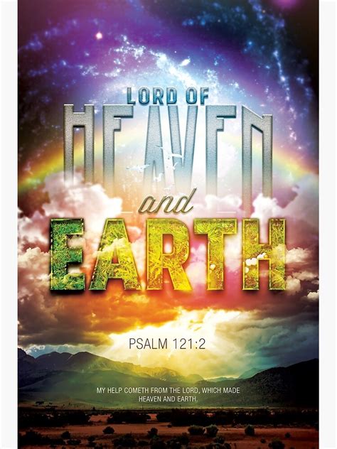 "Lord of Heaven and Earth" Poster for Sale by seraphimchris | Redbubble