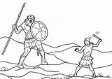 David And Goliath Coloring Pages  Best For Kids sketch template