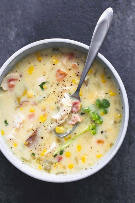 Slow Cooker Chicken Corn Chowder - Creme De La Crumb