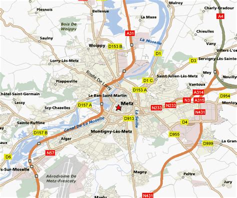 Metz France Map