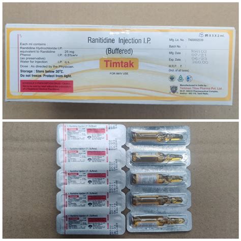 Ranitidine Hydrochloride Injection, Prescription, Treatment: Ulcers at ...