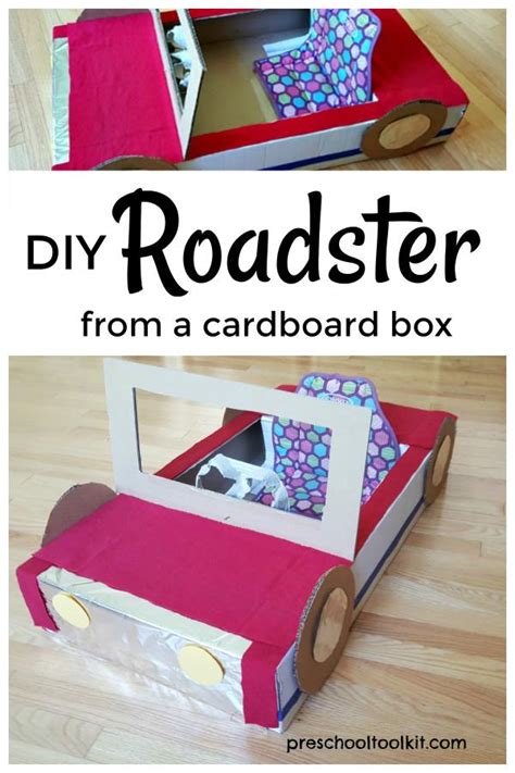 Easy Cardboard Box Car for Toddlers and Preschoolers » Preschool Toolkit