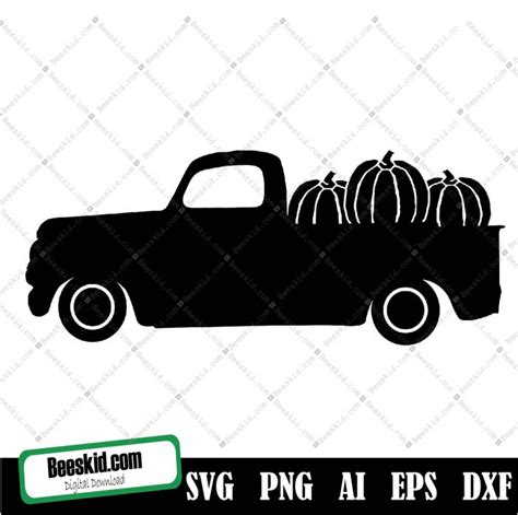 Pumpkin Truck svg, Pumpkin Truck Svg, pumpkin svg, Vinatge truck svg ...