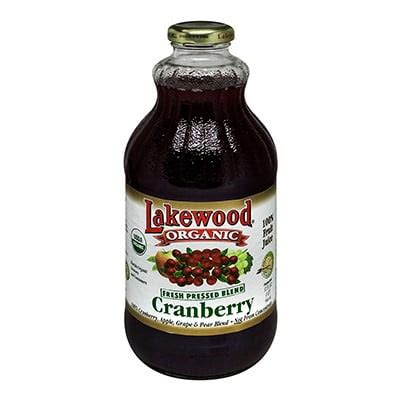 Lakewood Organic Cranberry Juice Blend 32 Ounce Bottles - Walmart.com