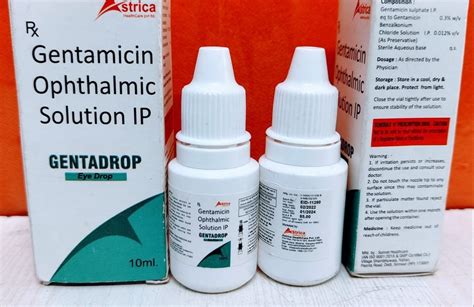 Gentamicin Eye Drop, 0.3%/10ml, Packaging Size: 10 ml at Rs 40/piece in ...