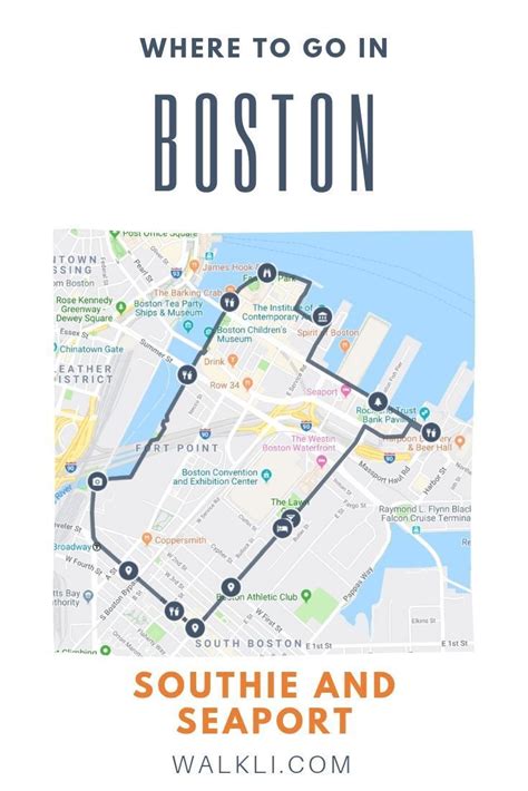 What to see in Boston - Southie and Seaport - Free Travel Map | A self-guided walking tour map ...