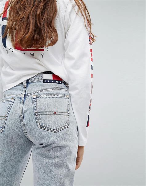 Tommy Hilfiger Denim Tommy Jeans 90s Capsule Bleached Out Mom Jean in ...