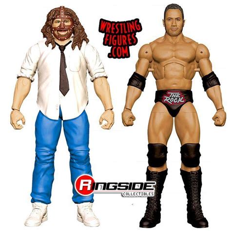 MATTEL WWE ELITE 2-PACK THE ROCK & MANKIND PRE-ORDER! | WrestlingFigs