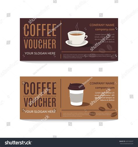 312 Coffee gift certificate Stock Illustrations, Images & Vectors | Shutterstock