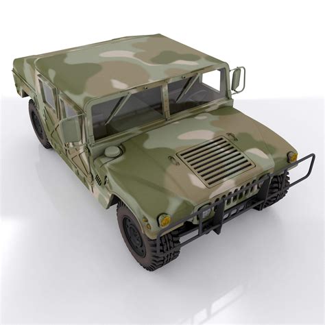 Hummer H1 Military Camouflage - 3D Model by RenderBlade