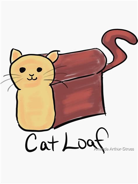 "Cat Loaf" Sticker by RainbowLizard | Redbubble