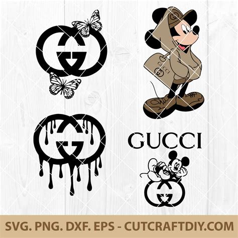 Gucci Brand Logo SVG Bundle | Gucci Drip SVG | Gucci & Mickey