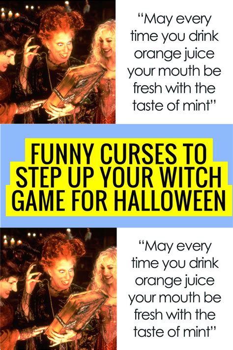 Funny curses to step up your witch game for halloween – Artofit