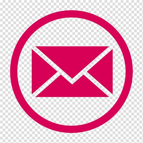 Mail Icon, Email, Symbol, Icon Design, Pink, Logo, Line, Circle transparent background PNG ...