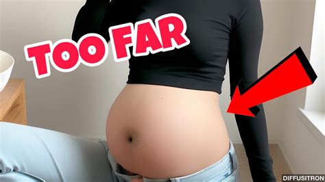 She ate 9 POUNDS of food (food baby belly) - YouTube