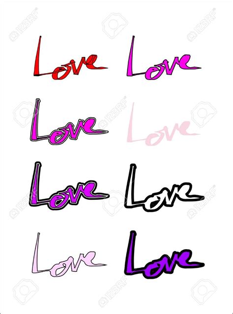 love calligraphy vector, the word love hand-written, 8 variations , #ad, #vector, #calligraphy ...