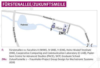 Universität Paderborn - How to get here / campus map