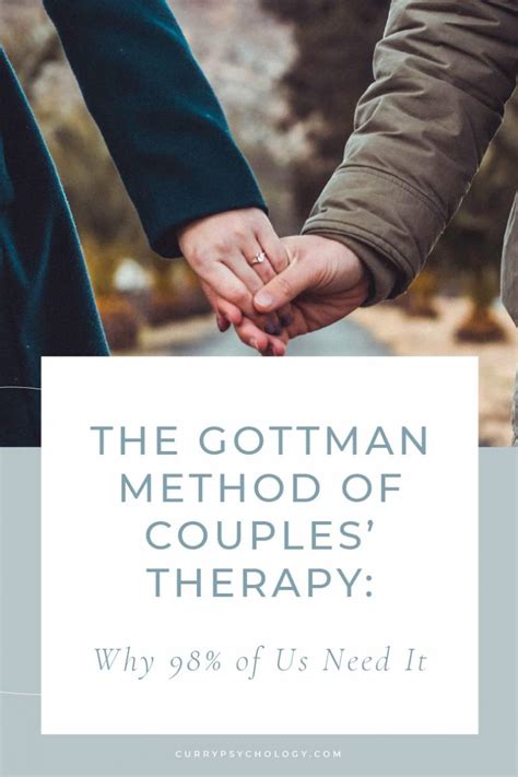 The Gottman Method of Couples’ Therapy: Why 98% of Us Need It - Curry ...