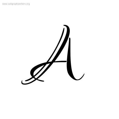 Calligraphy Letter A - ClipArt Best