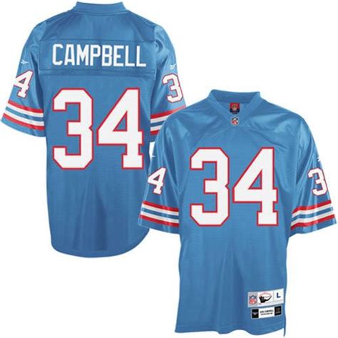 Earl Campbell Jersey, Throwback #34 Houston Oilers Authentic Jersey in ...