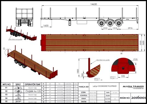 Tractor Trailer Size Chart