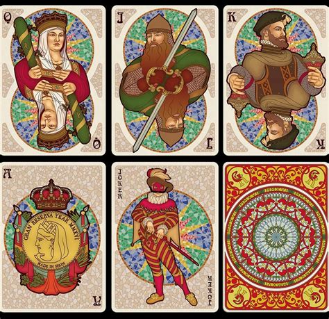 Nouveau playing card deck by Karin Yan of Bonafide Playing Cards in Barcelona Playing Card Deck ...